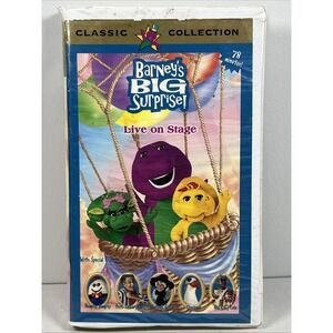 Barney's Big Surprise: Live On Stage‎ VHS 1998 Clamshell - TESTED